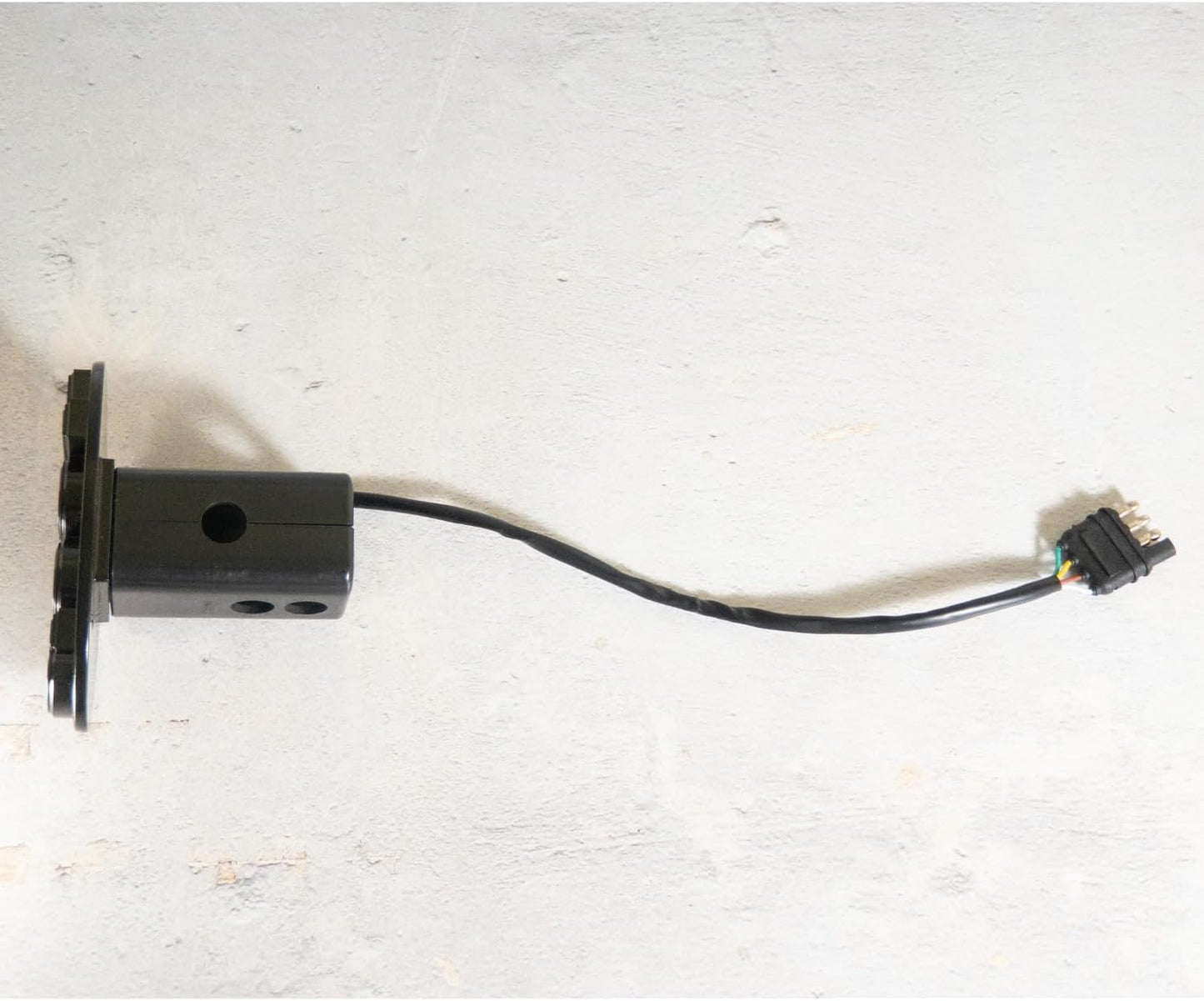 AUTOGEM Jeep Officially Licensed LED Lighted Hitch Cover – Red LED Logo – Black Finish – Fits 2" Receiver