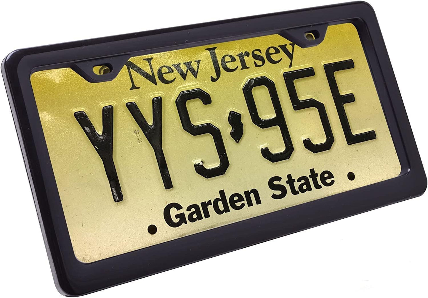 AUTOGEM Universal LED License Plate Frame 4 Function Running Brake Turn Light Black