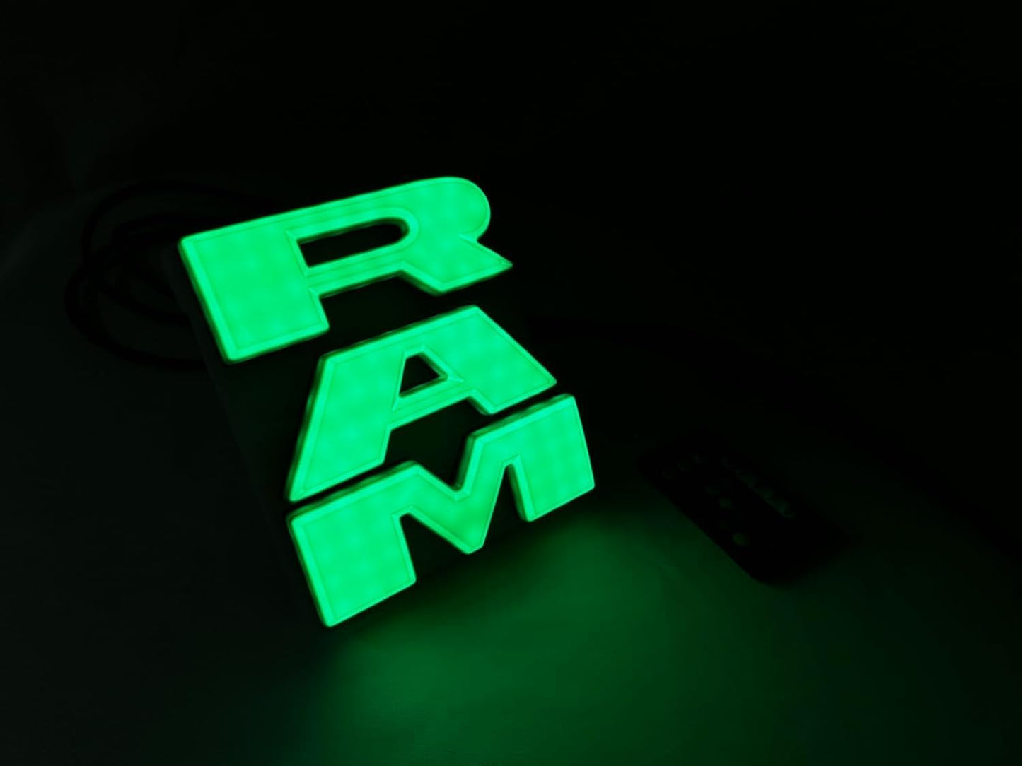 AUTOGEM 2019-2025 RAM 2500 3500 4500 RGB LED Lighted Grille Emblem Chrome