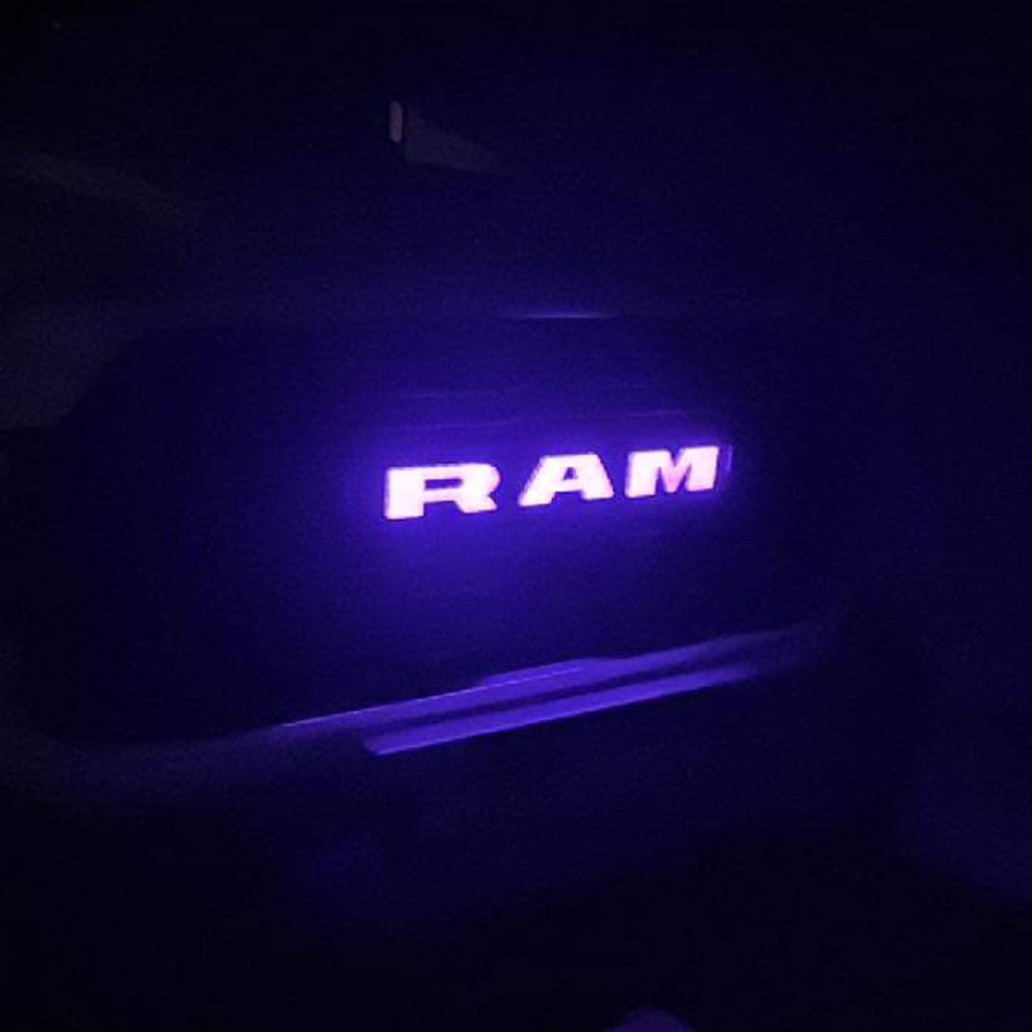 AUTOGEM 2019-2023 RAM 1500 RGB LED Lighted Grille Emblem - Black Finish