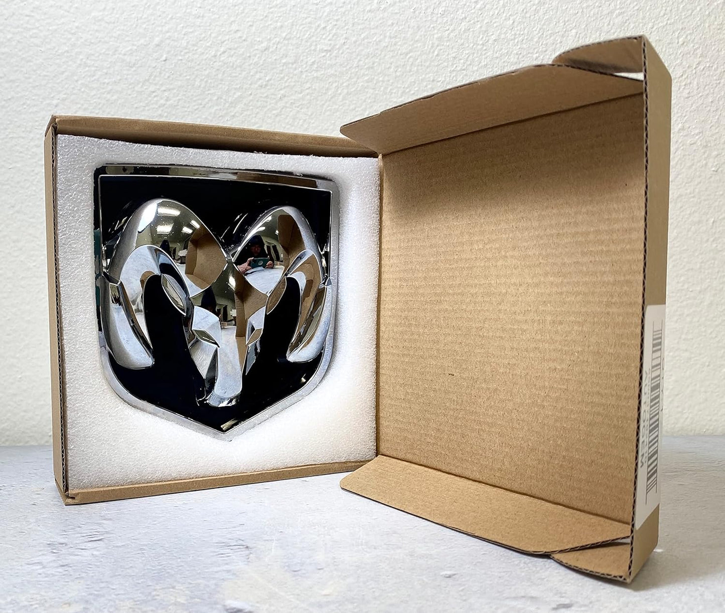 AUTOGEM 2006–2018 RAM Tailgate Emblem – Chrome Finish Rear Badge for RAM 1500 2500 3500