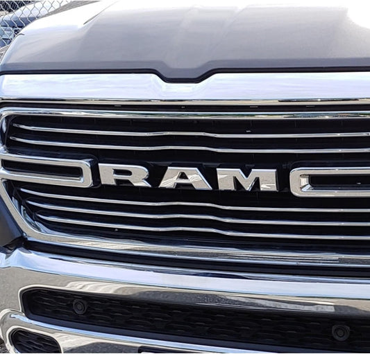 AUTOGEM 2019-2023 RAM 1500 Front Grille Emblem - Chrome Finish Badge
