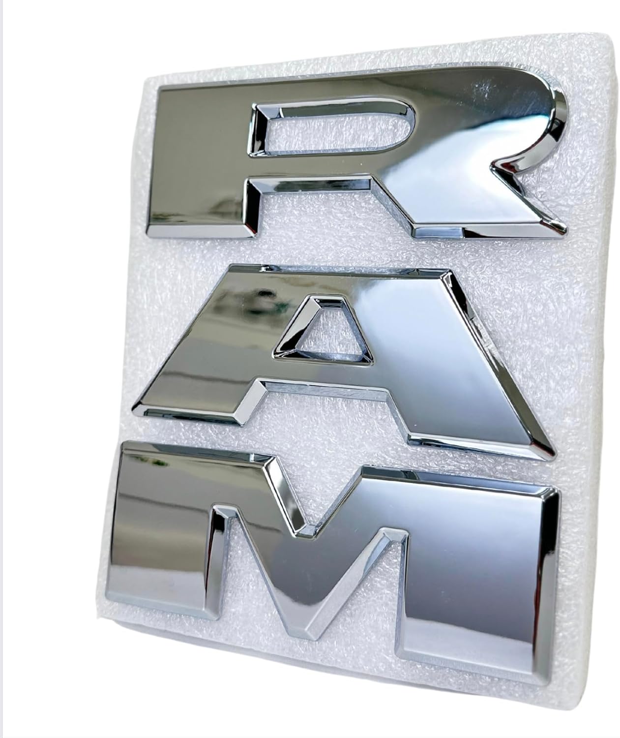 AUTOGEM 2019-2023 RAM 1500 Front Grille Emblem - Chrome Finish Badge