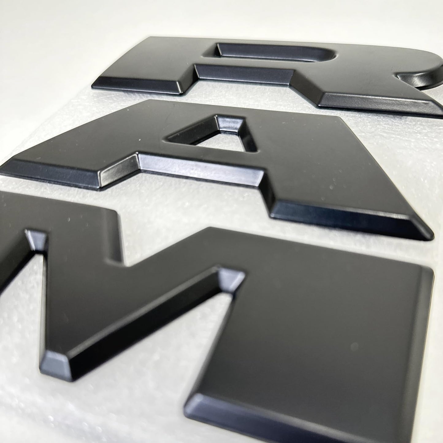 AUTOGEM 2019–2023 RAM 1500 Grille Emblem – Matte Black Front Badge Replacement