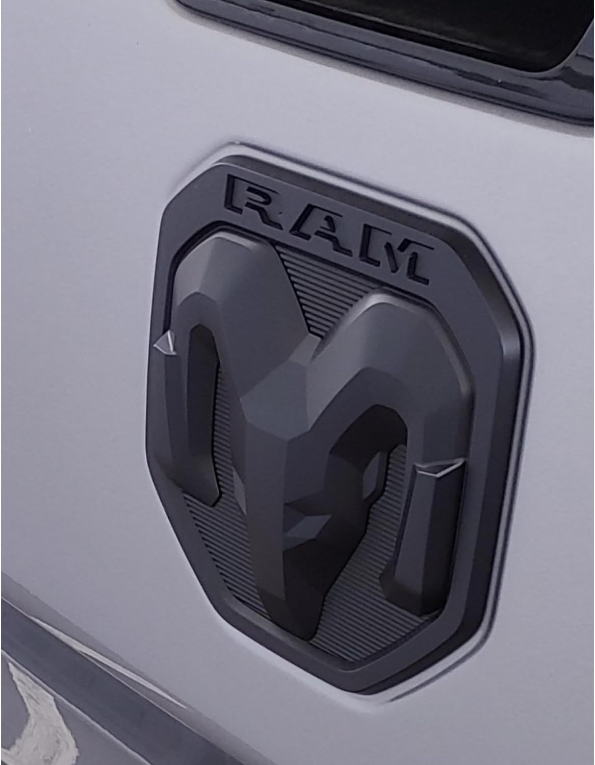 AUTOGEM 2019–2023 RAM 1500 2500 3500 Tailgate Emblem – Black Official Mopar Licensed Badge