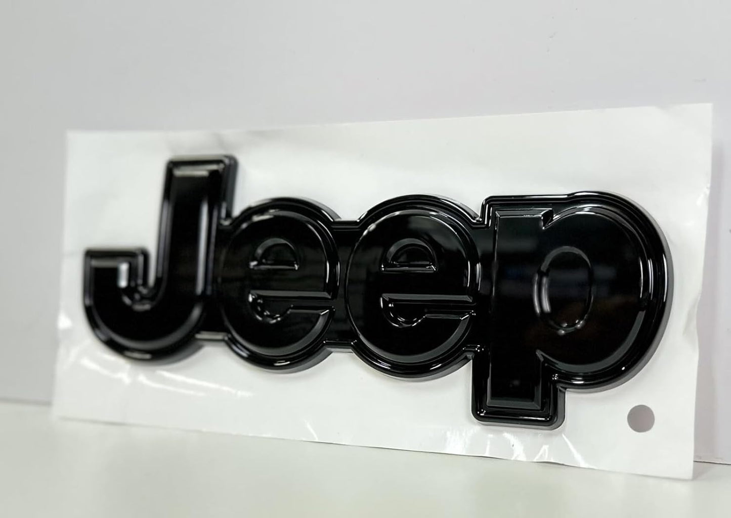 AUTOGEM 2014–2018 Jeep Grand Cherokee Rear Tailgate Emblem – Gloss Black Finish – Replacement Badge for Jeep SUV