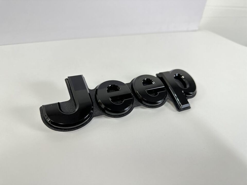 AUTOGEM 2019-2023 Jeep Grand Cherokee Rear Emblem - Gloss Black