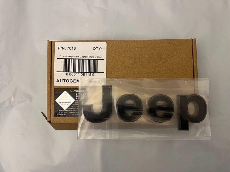 AUTOGEM 2019–2023 Jeep Grand Cherokee Front Grille – Matte Black ABS Replacement