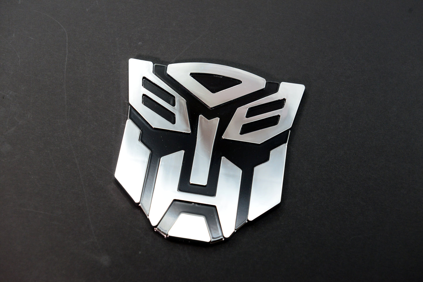 AUTOGEM Transforming Auto Robot Emblem 5" Chrome - Universal Fit