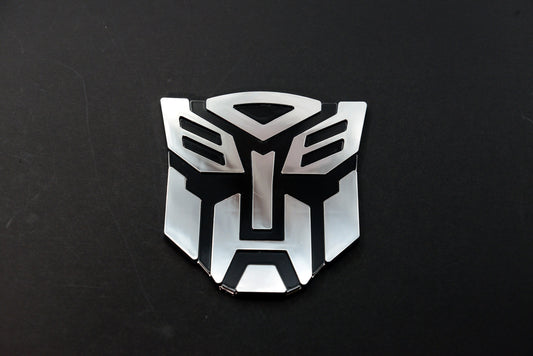 AUTOGEM Transforming Auto Robot Emblem 5" Chrome - Universal Fit
