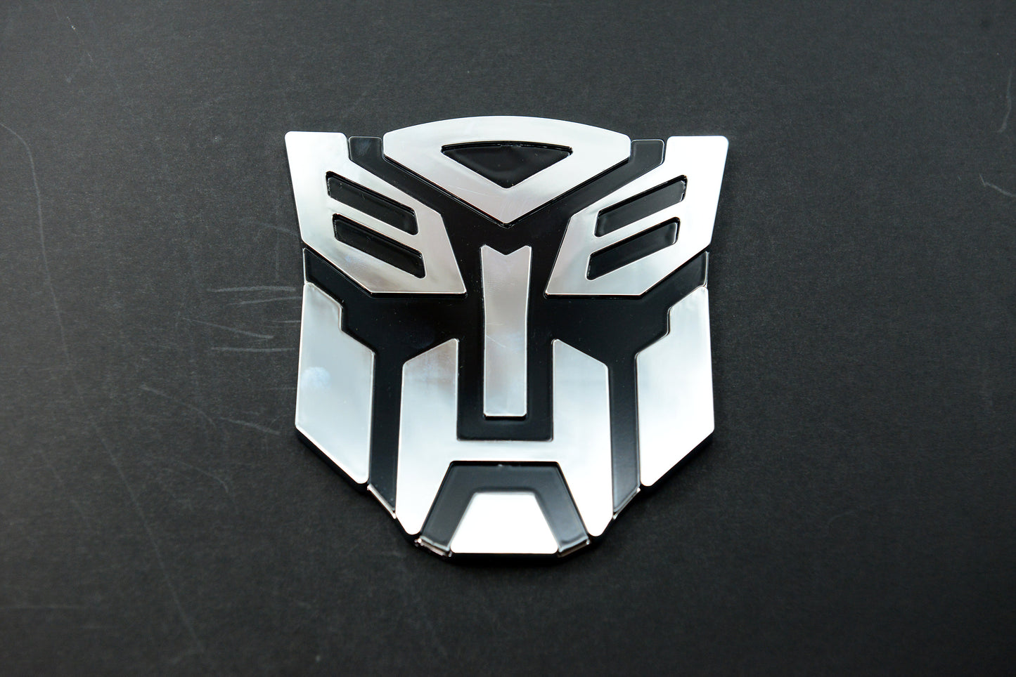 AUTOGEM Transforming Auto Robot Emblem 5" Chrome - Universal Fit