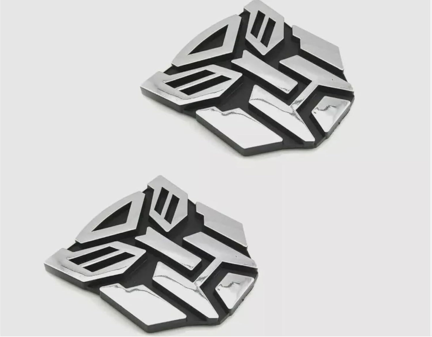 AUTOGEM Transforming Auto Robot Emblem 3" Chrome - Universal Fit