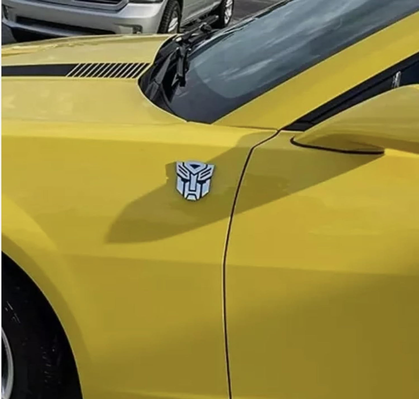 AUTOGEM Transforming Auto Robot Emblem 3" Chrome - Universal Fit