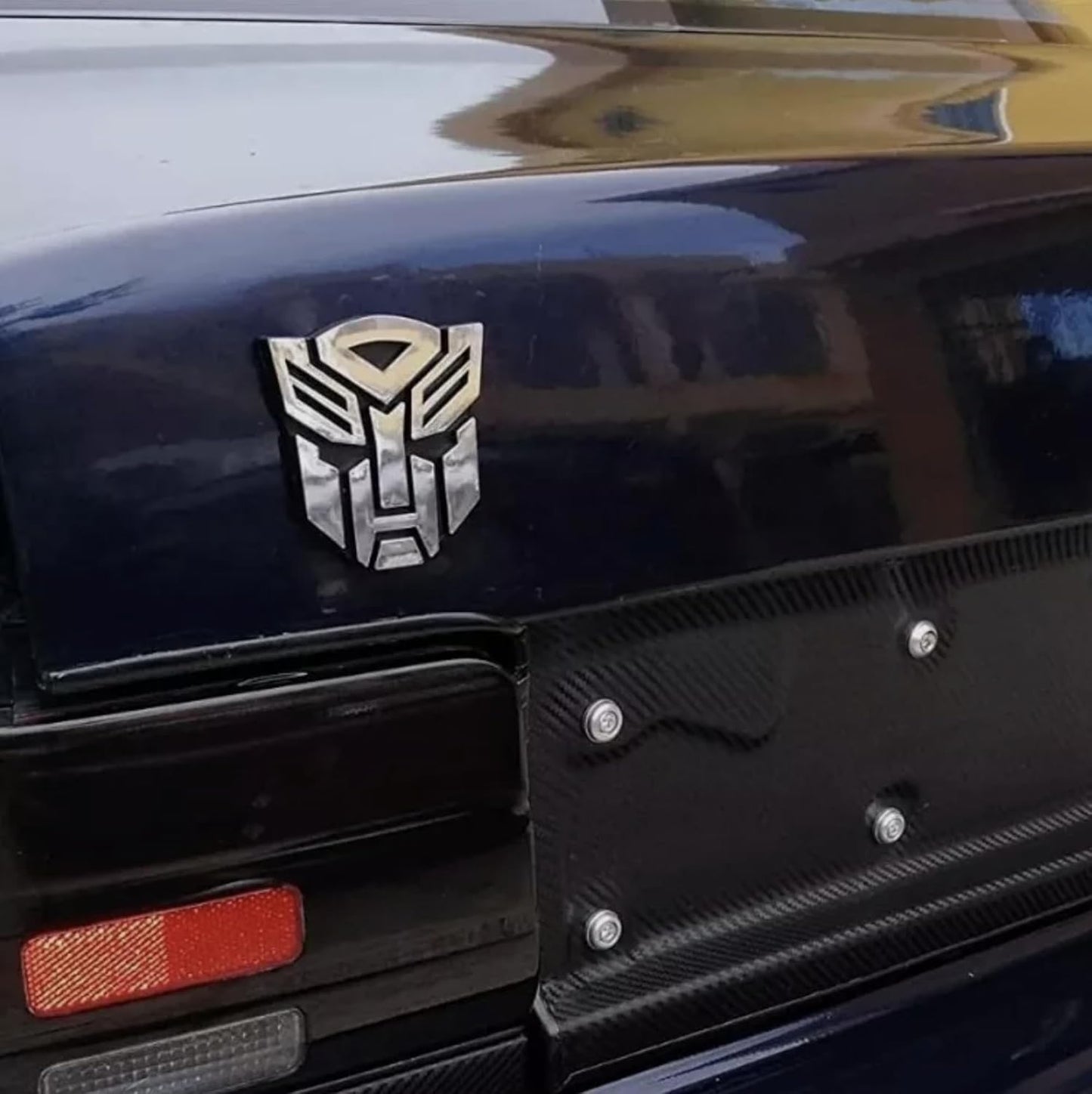 AUTOGEM Transforming Auto Robot Emblem 3" Chrome - Universal Fit
