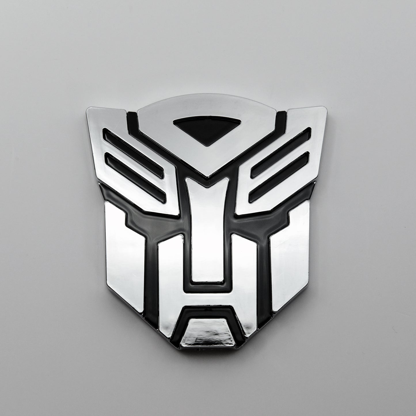 AUTOGEM Transforming Auto Robot Emblem 3" Chrome - Universal Fit