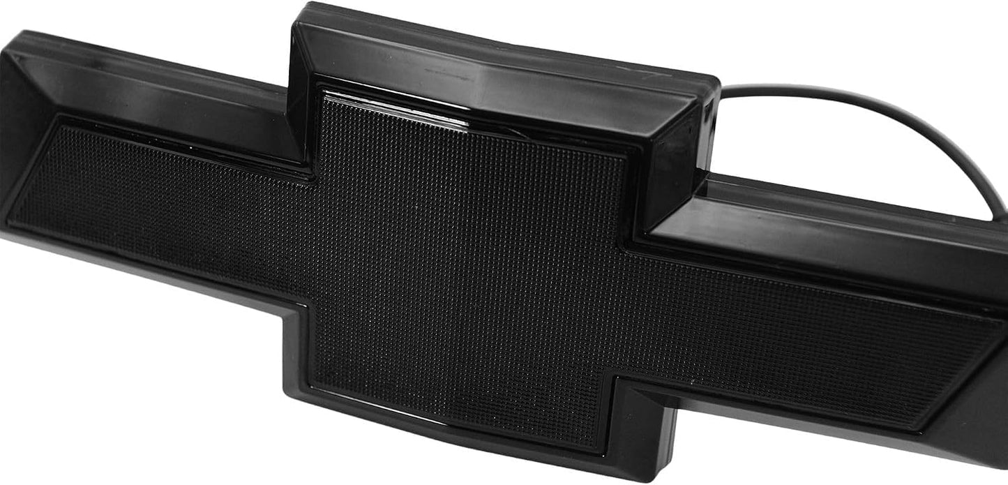 2022-2026 Chevy Silverado RGB LED Lighted Front Grille Emblem Black Bowtie Badge