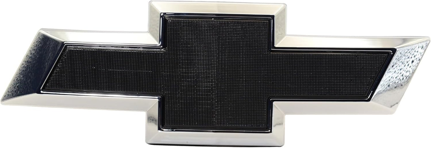 2019-2021 Chevy Silverado LED Lighted Grille Emblem Chrome Black Bowtie Badge