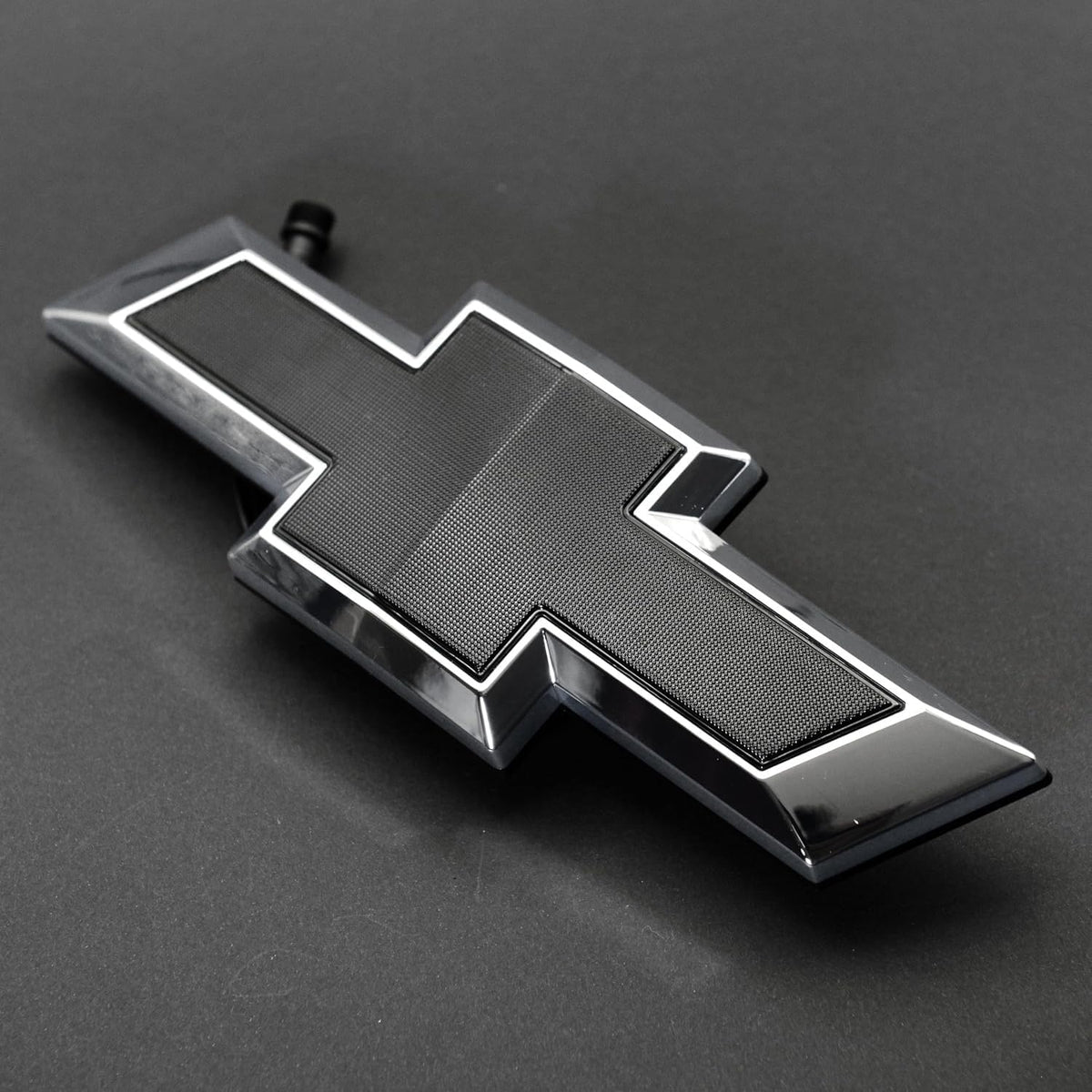 2019-2021 Chevy Silverado LED Lighted Grille Emblem Chrome Black Bowtie Badge