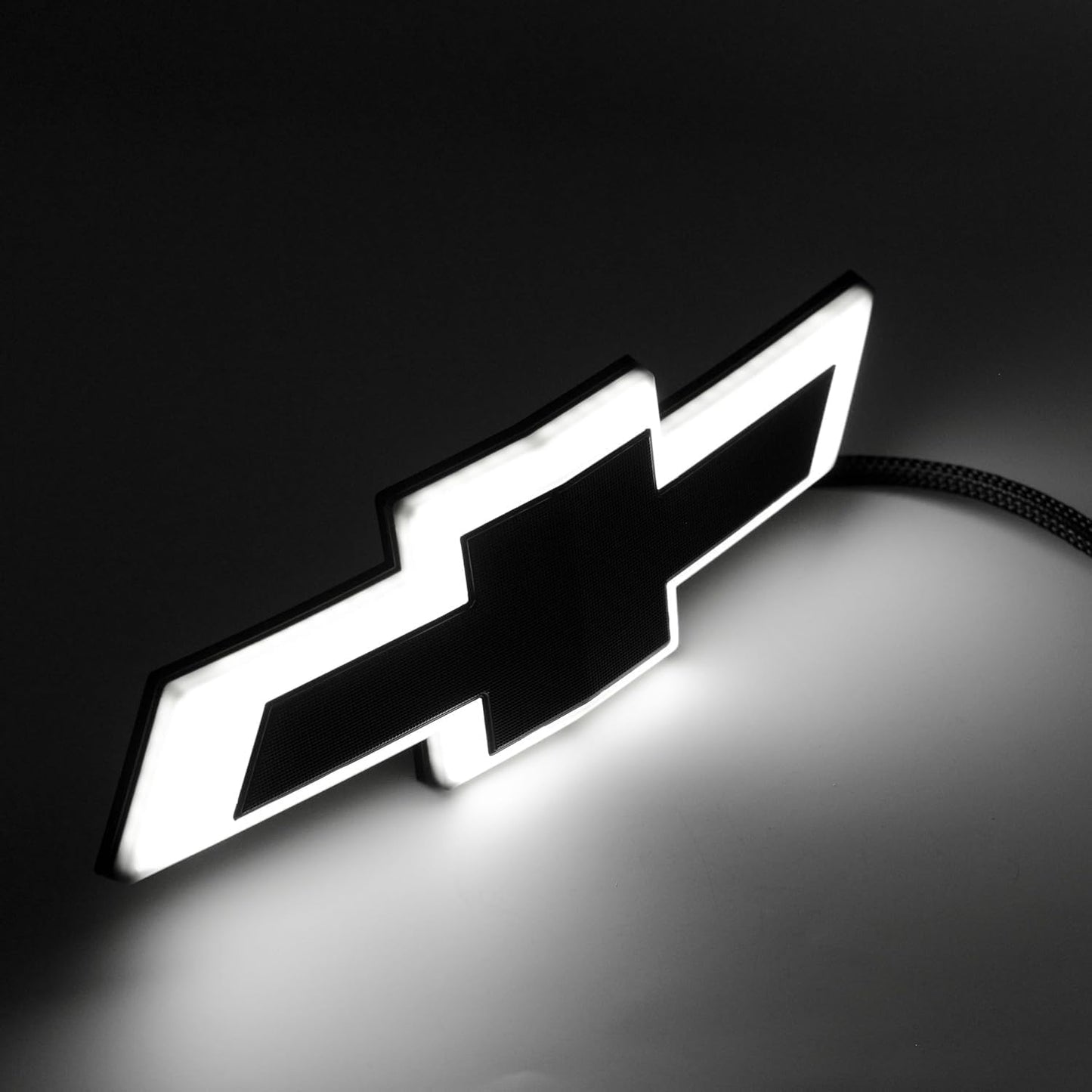 2019-2021 Chevy Silverado RGB LED Lighted Front Grille Emblem Black Bowtie Badge